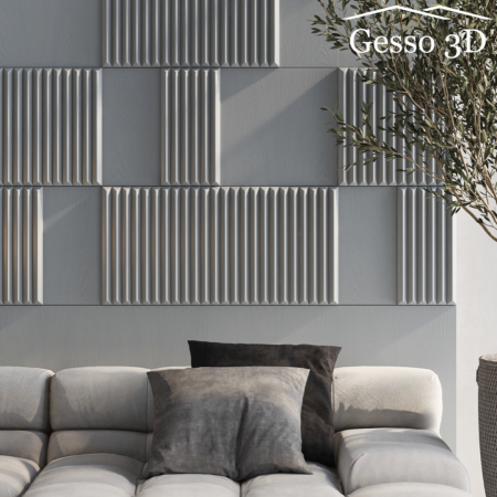 Гипсовая панель "Duo 1" в интернет-магазине Gesso 3D гипсовых панелей