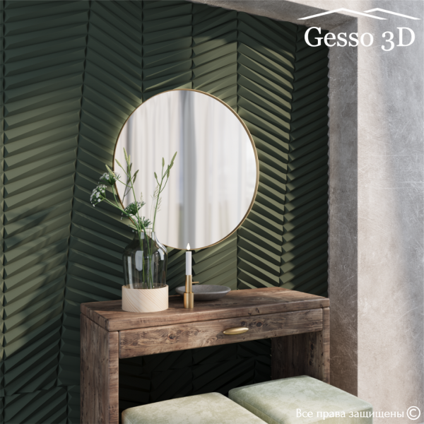Гипсовое панно "Solo" в интернет-магазине Gesso 3D гипсовых панелей