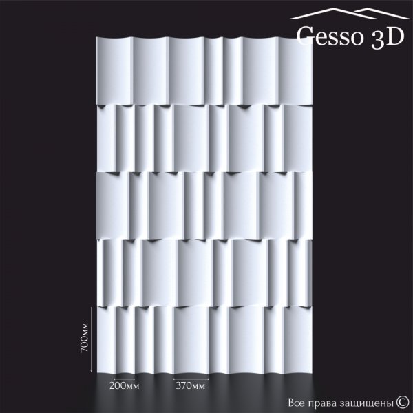 Гипсовая панель "Dacota" в интернет-магазине Gesso 3D гипсовых панелей