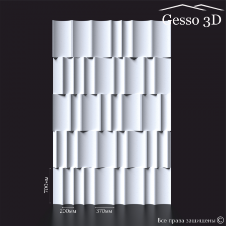 Гипсовая панель "Dacota mini" в интернет-магазине Gesso 3D гипсовых панелей