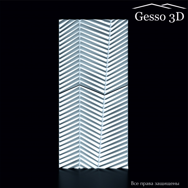 Гипсовое панно "Solo" в интернет-магазине Gesso 3D гипсовых панелей