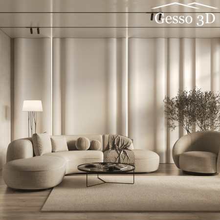 Гипсовая панель "INFINITY-4" в интернет-магазине Gesso 3D гипсовых панелей