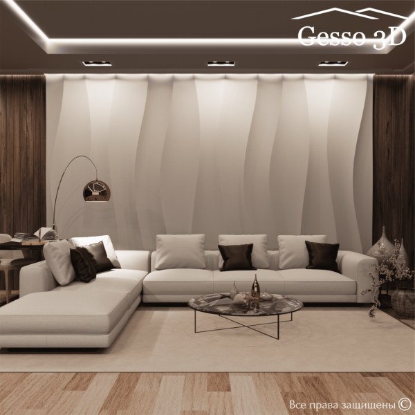 Гипсовое панно "Риф" в интернет-магазине Gesso 3D гипсовых панелей