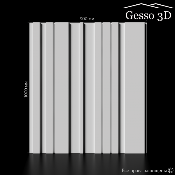 Гипсовая панель "Tessa" в интернет-магазине Gesso 3D гипсовых панелей