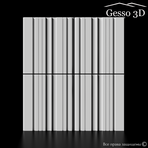 Гипсовая панель "Tessa" в интернет-магазине Gesso 3D гипсовых панелей