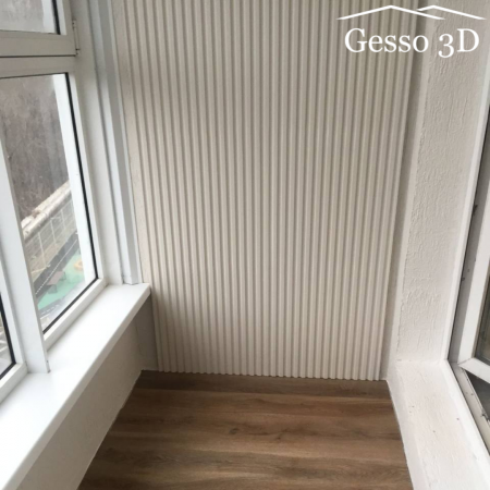 Гипсовая 3D панель "Рейка" в интернет-магазине Gesso 3D гипсовых панелей