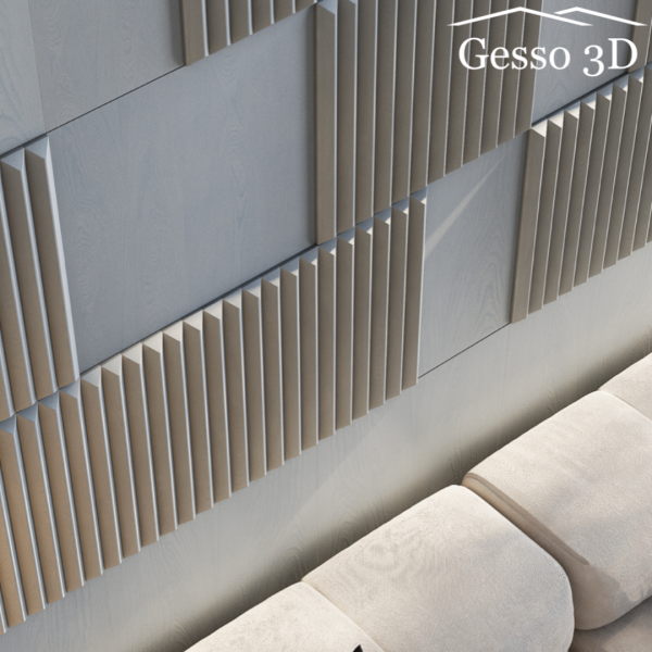 Гипсовая панель "Duo 1" в интернет-магазине Gesso 3D гипсовых панелей