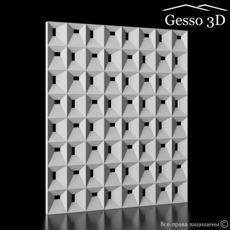 Блоки гипсовые для перегородок Level в интернет-магазине Gesso 3D гипсовых панелей