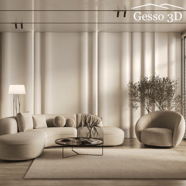 Гипсовое панно "INFINITY" в интернет-магазине Gesso 3D гипсовых панелей