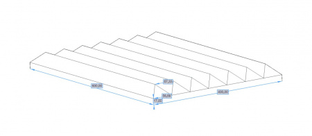 Гипсовая панель "Duo 1" в интернет-магазине Gesso 3D гипсовых панелей