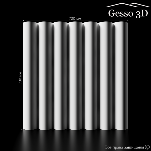 Гипсовая панель "Garda" в интернет-магазине Gesso 3D гипсовых панелей