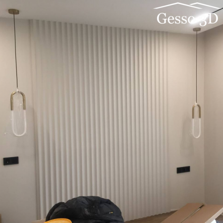 Гипсовая 3D панель "Рейка фигурная" в интернет-магазине Gesso 3D гипсовых панелей