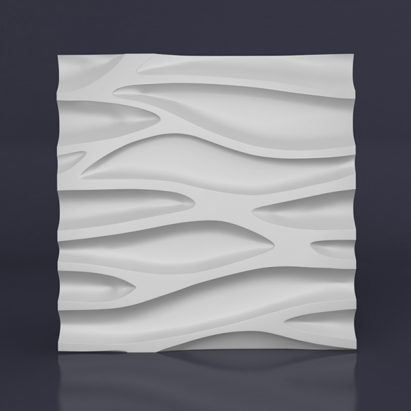 Гипсовая 3D панель "Каскад" в интернет-магазине Gesso 3D гипсовых панелей