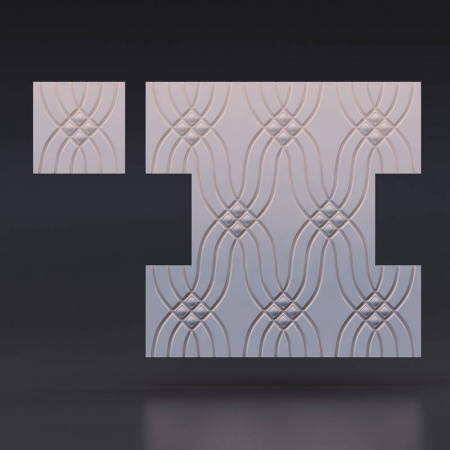 Гипсовая 3D панель "Плетение" в интернет-магазине Gesso 3D гипсовых панелей