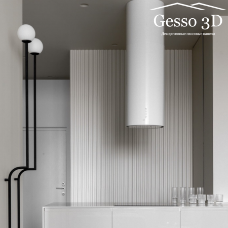 Гипсовая 3D панель "Рейка" в интернет-магазине Gesso 3D гипсовых панелей